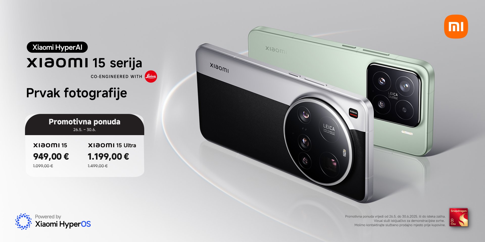 Xiaomi 15 serija EOS